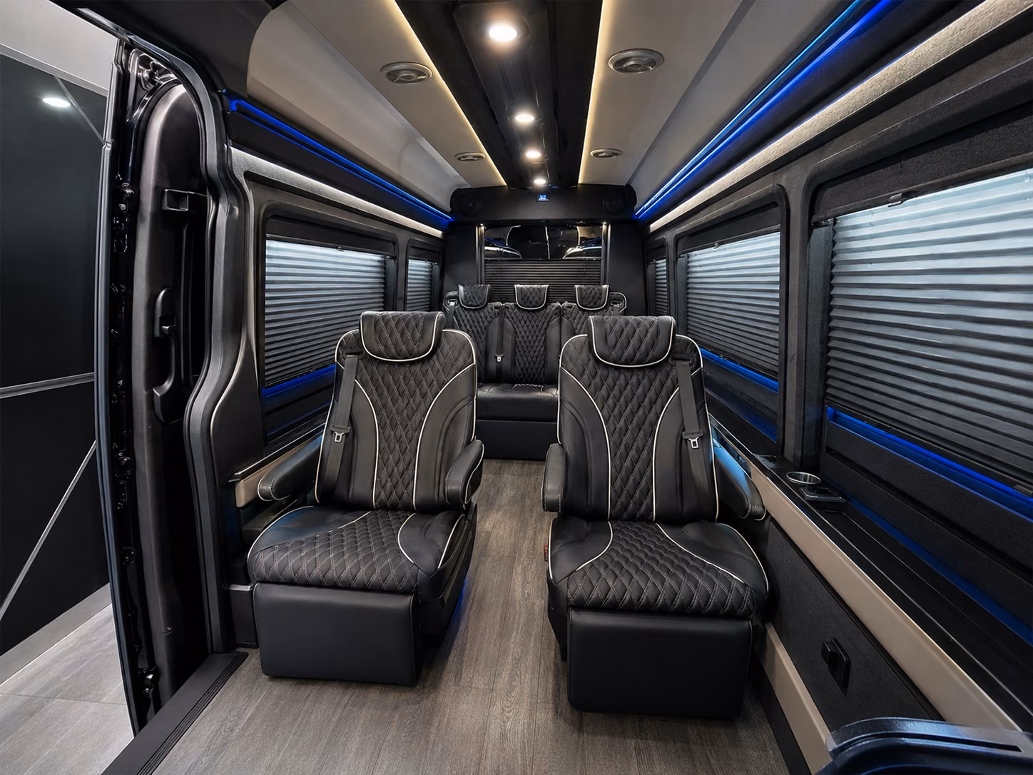 employee shuttle buses between midwest city hotels and local job sites