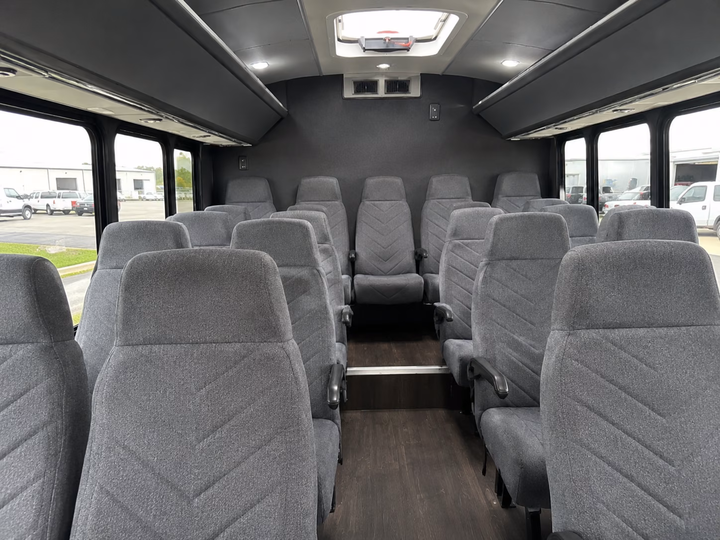 midwest city 15 passenger minibus inside