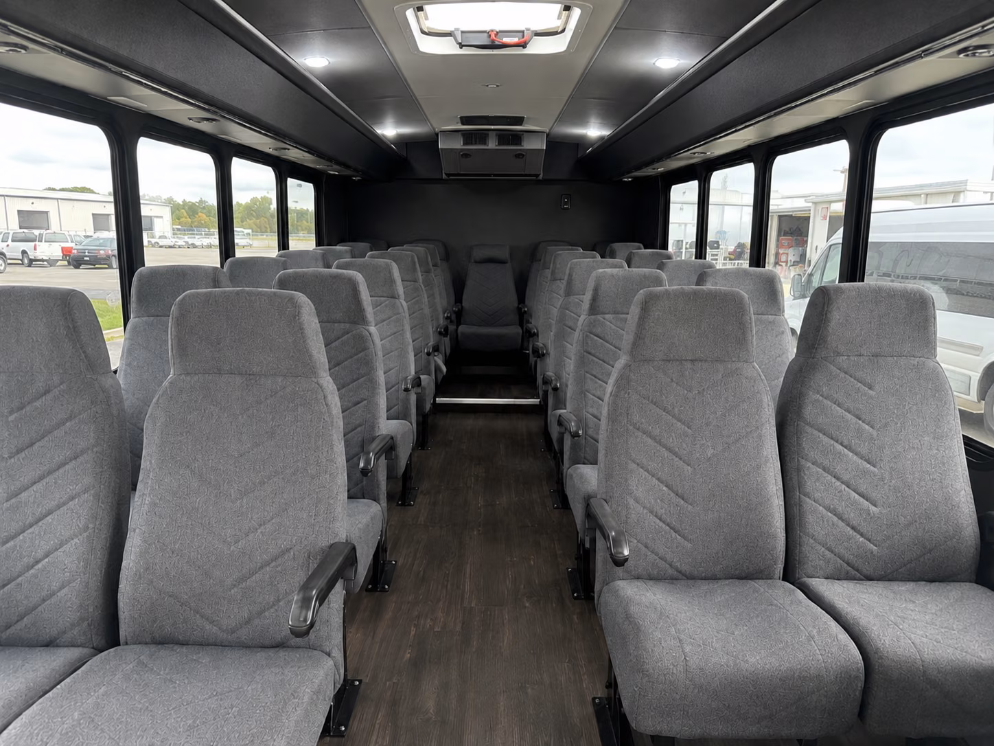midwest city 18 passenger minibus inside