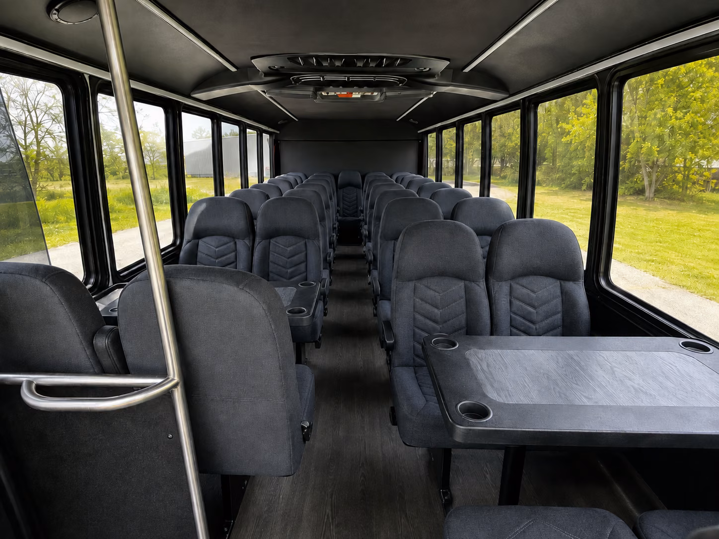 midwest city 18 passenger minibus interior
