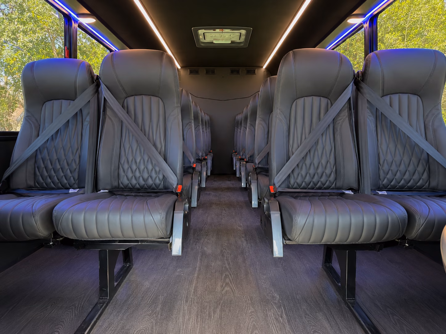 midwest city 20 passenger minibus inside