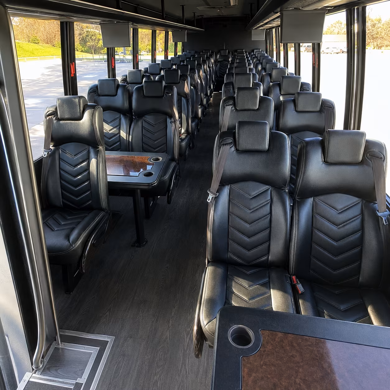 midwest city 28 passenger minibus interior