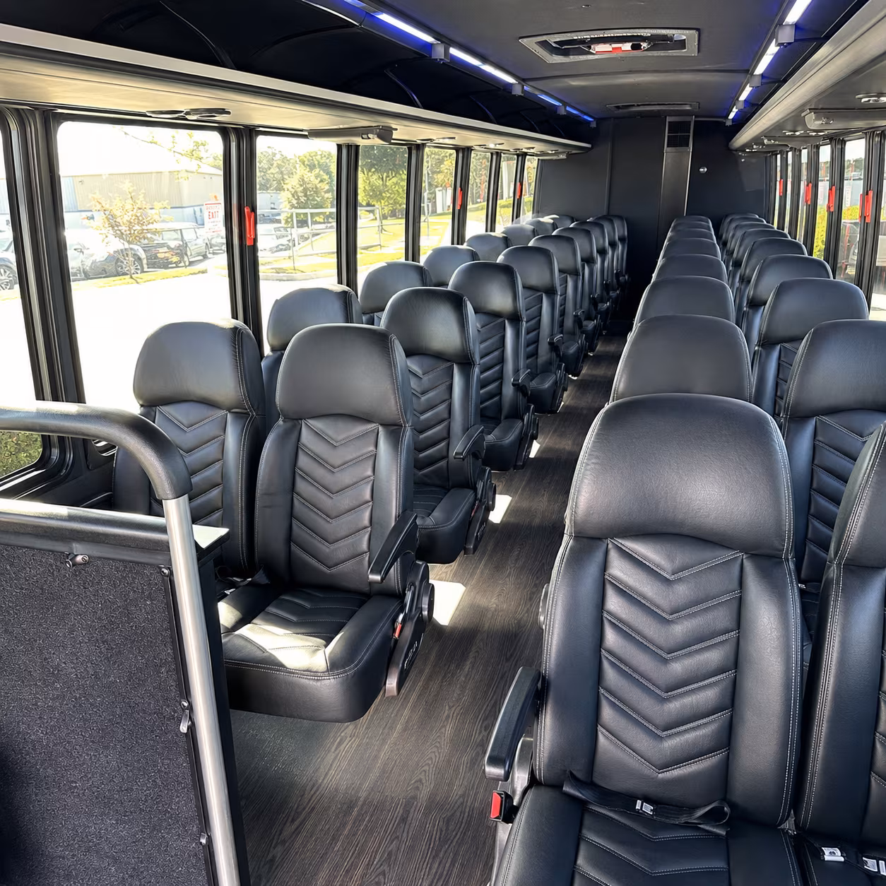midwest city 30 passenger minibus inside