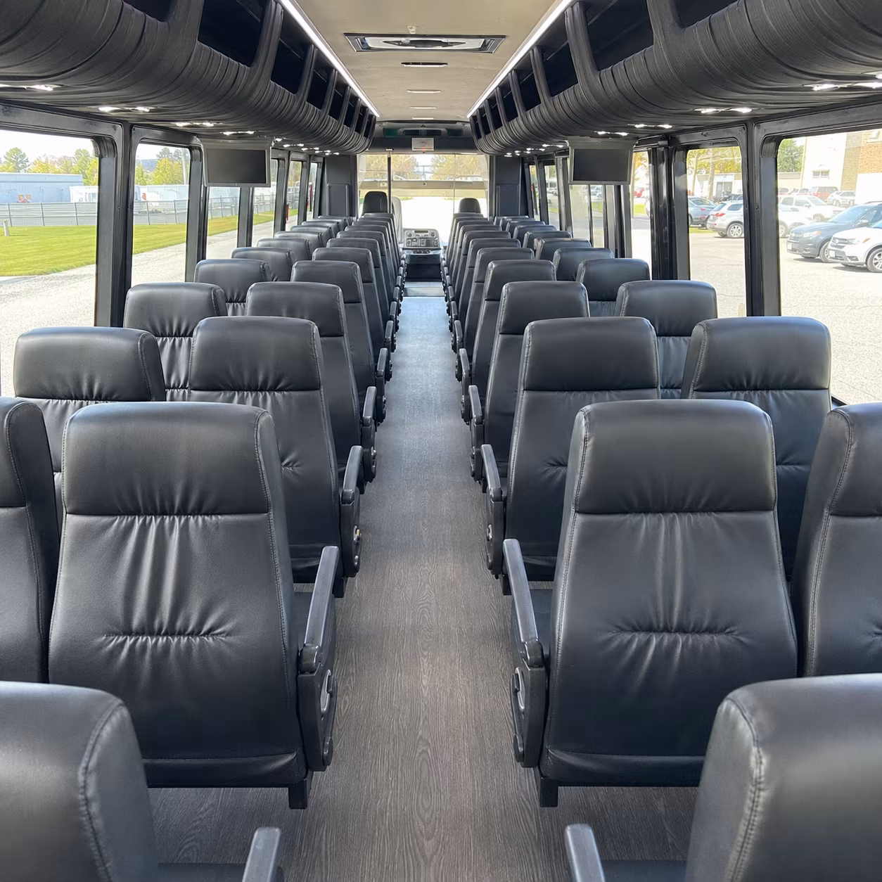 midwest city 35 passenger minibus interior