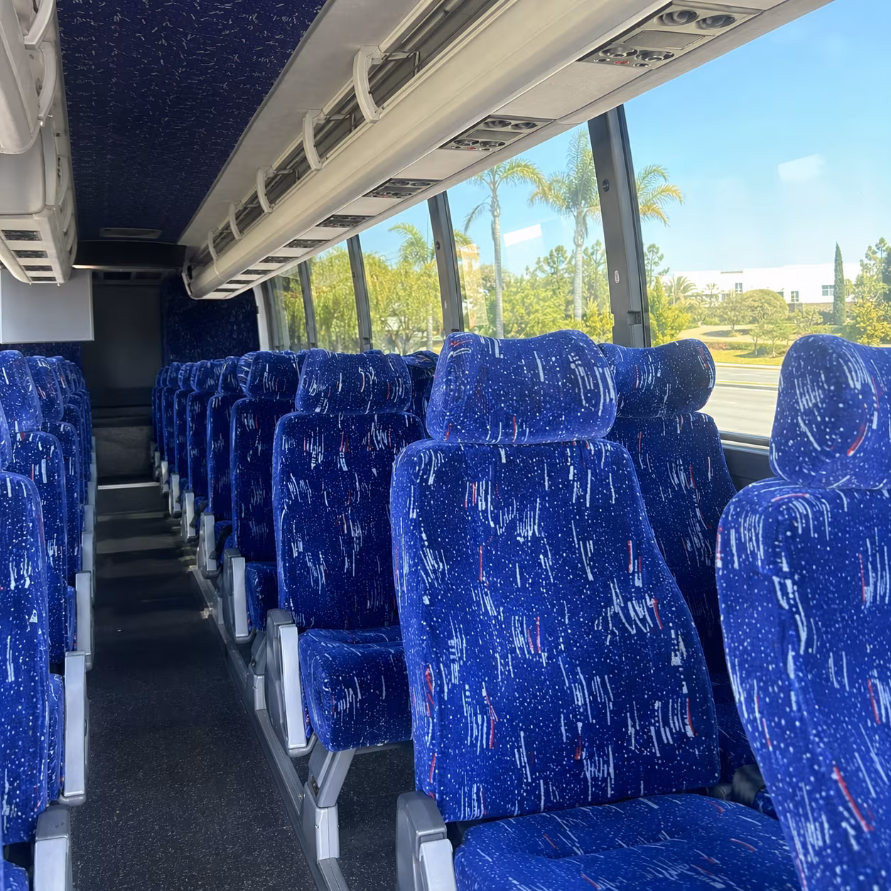 midwest city long distance transportation onboard seating