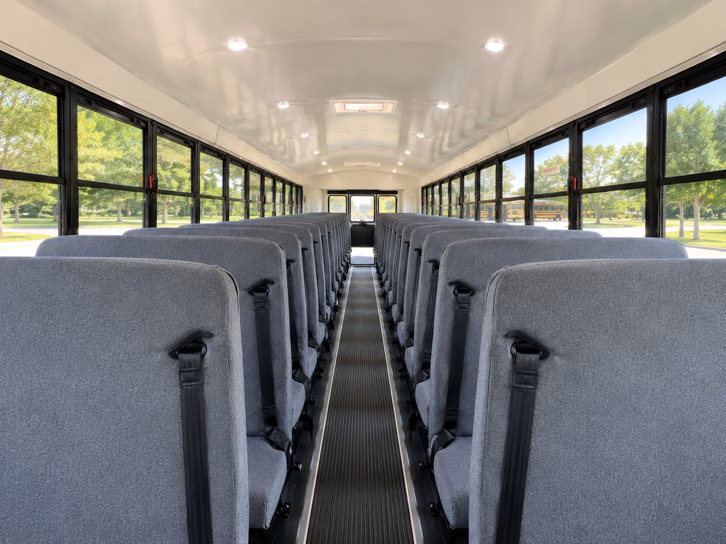 midwest city school bus interior